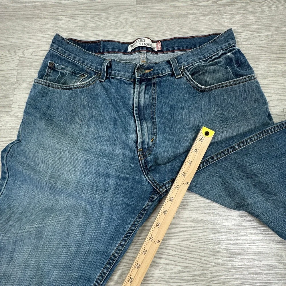 Levi's Men's Jeans 559 Relaxed Straight Blue Size 34x32 Medium Wash Cotton Denim